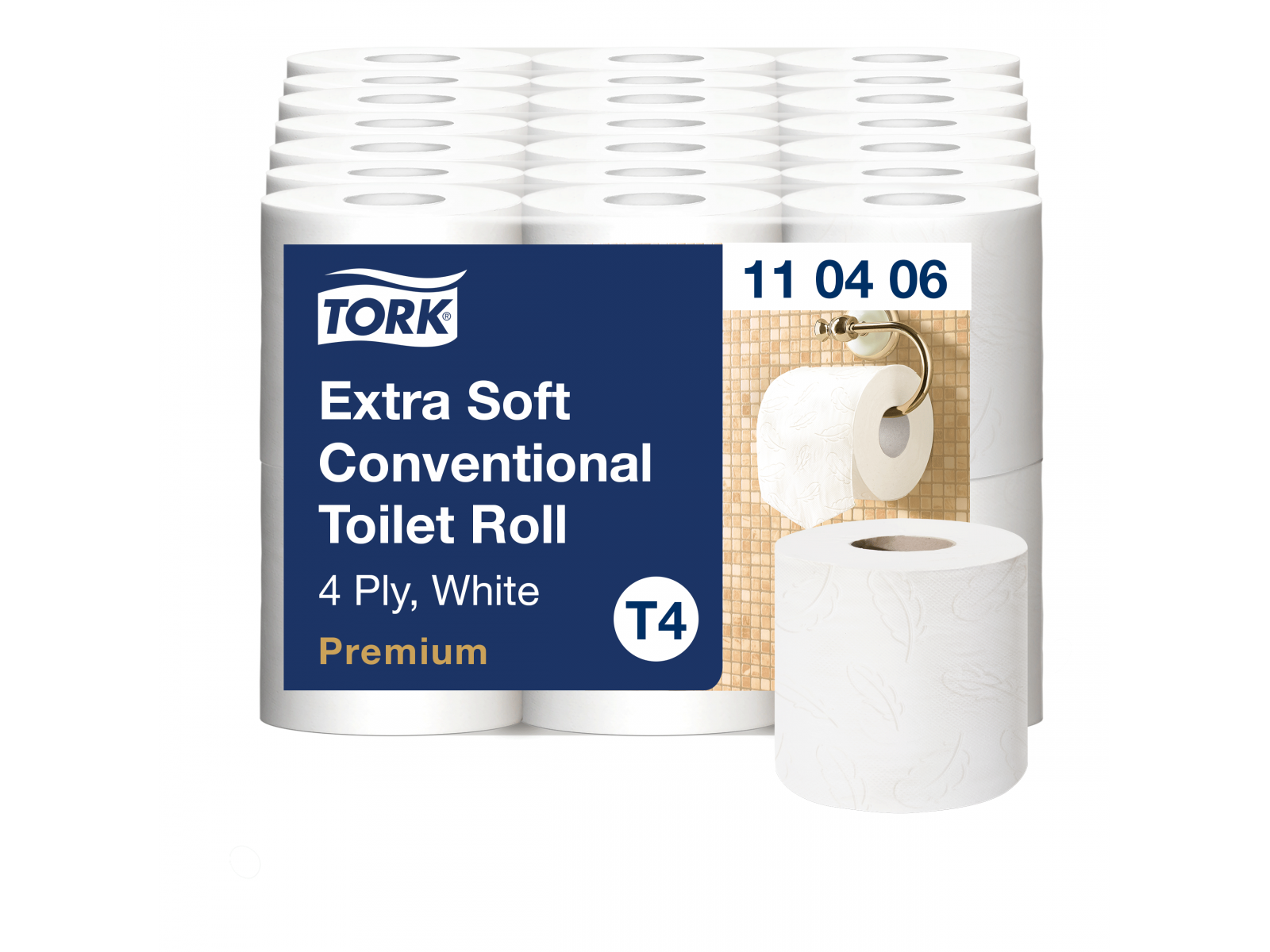 Papier toaletowy TORK 110406 Extra Premium T4 (42 rolki) 18,7m 4 warstwy